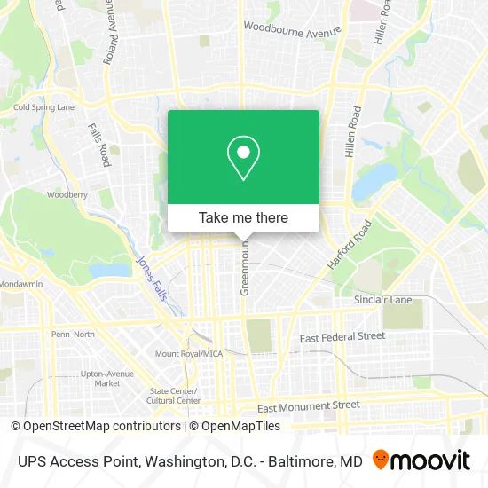 UPS Access Point map