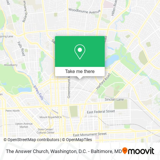 Mapa de The Answer Church