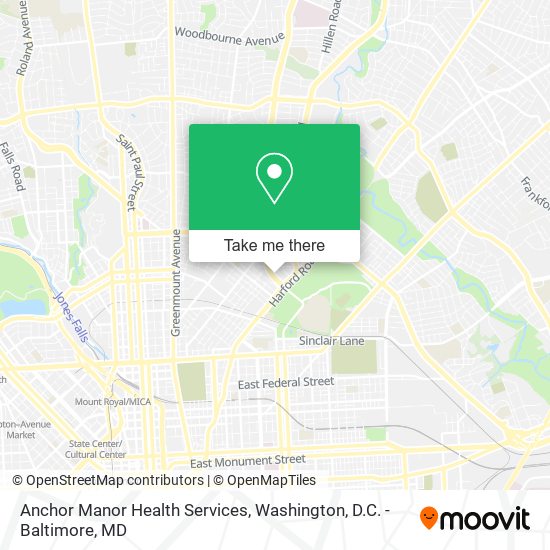 Anchor Manor Health Services map