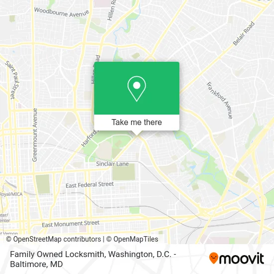 Family Owned Locksmith map