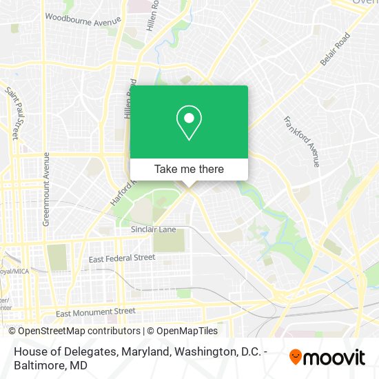 Mapa de House of Delegates, Maryland