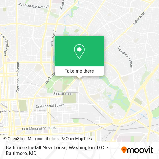 Baltimore Install New Locks map