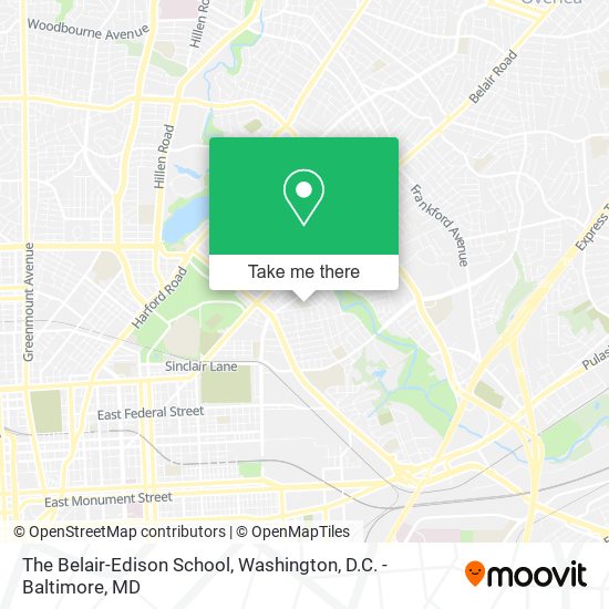 Mapa de The Belair-Edison School