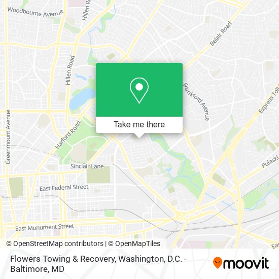 Mapa de Flowers Towing & Recovery