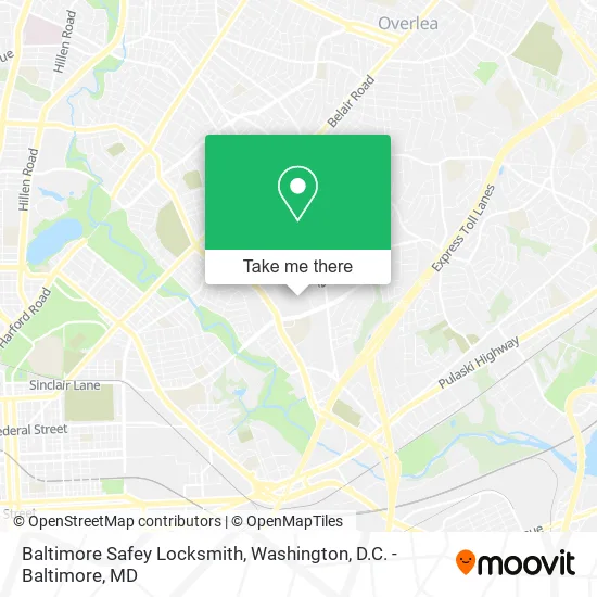 Baltimore Safey Locksmith map