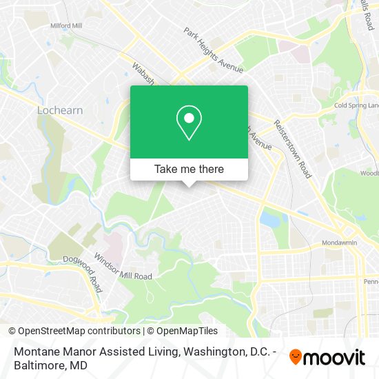 Montane Manor Assisted Living map