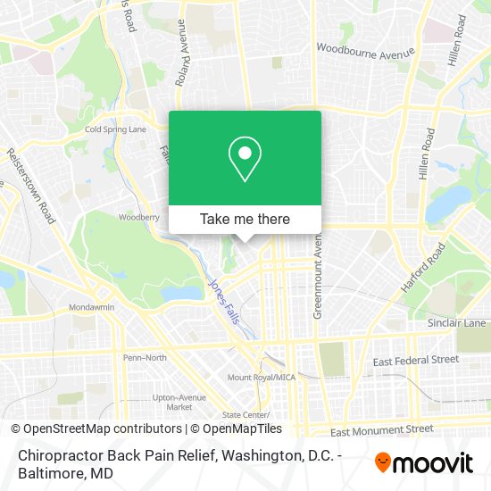 Mapa de Chiropractor Back Pain Relief