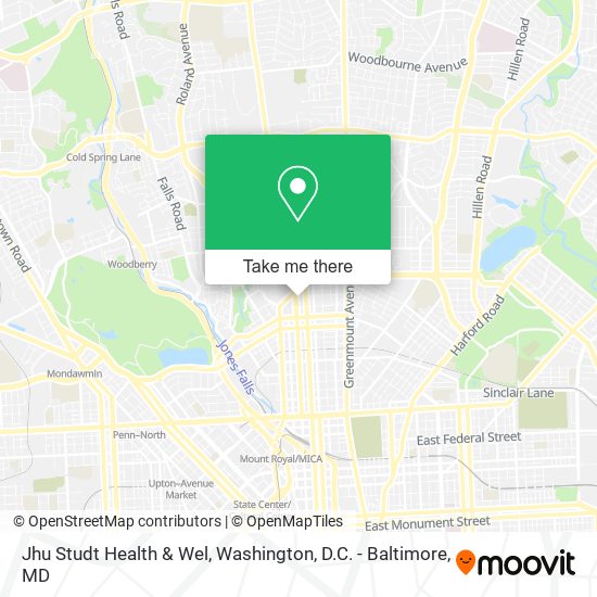 Jhu Studt Health & Wel map