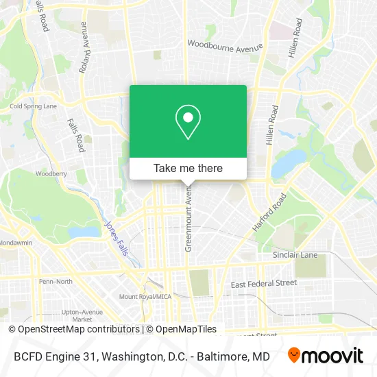 BCFD Engine 31 map