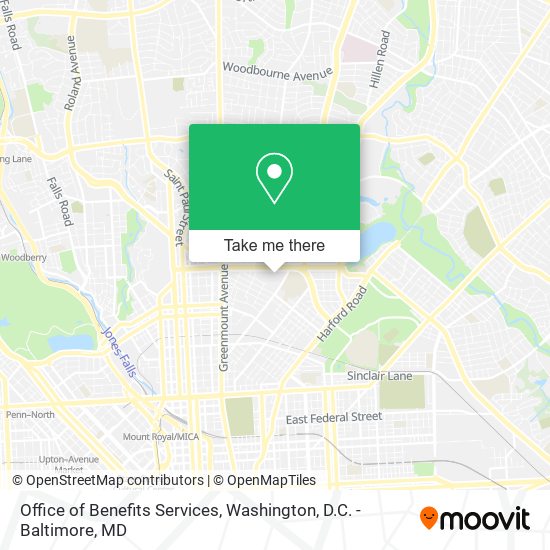 Mapa de Office of Benefits Services