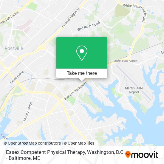 Essex Competent Physical Therapy map