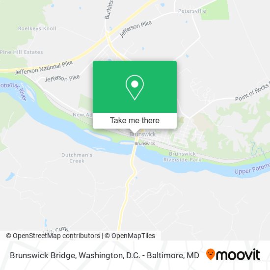 Brunswick Bridge map