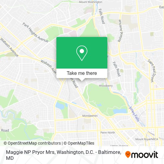 Mapa de Maggie NP Pryor Mrs