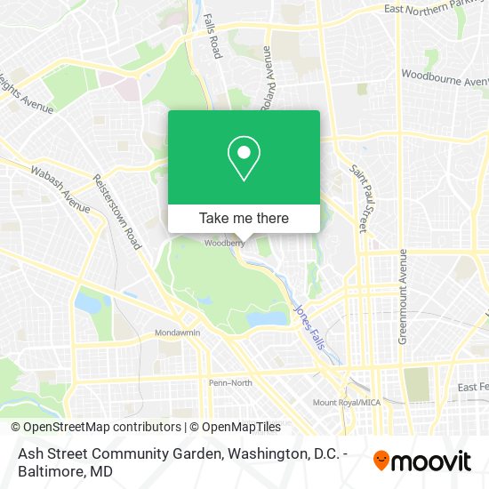 Ash Street Community Garden map