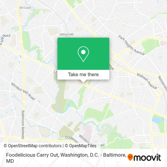 Foodelicious Carry Out map