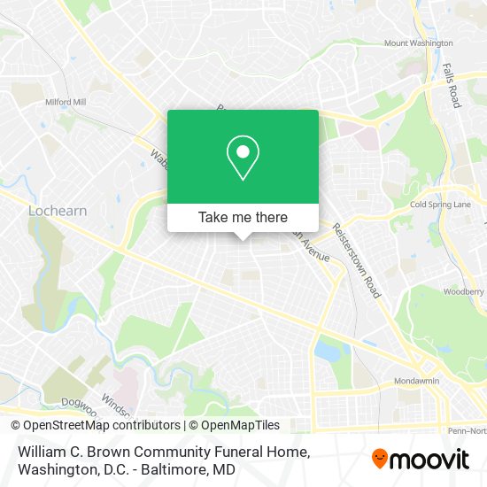 Mapa de William C. Brown Community Funeral Home