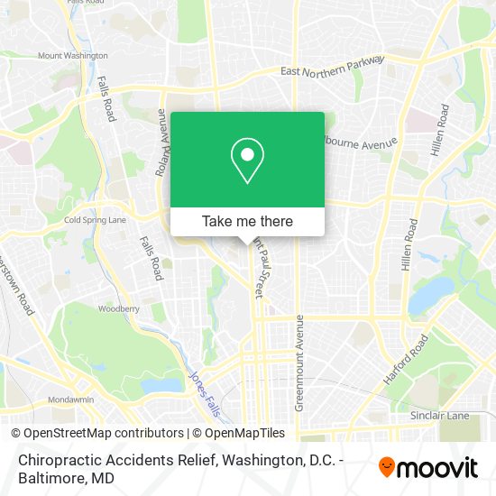 Mapa de Chiropractic Accidents Relief