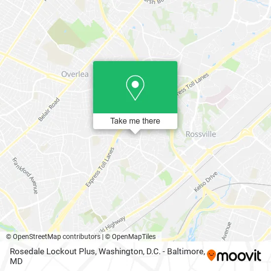 Mapa de Rosedale Lockout Plus