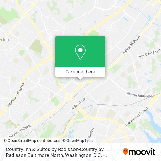 Country Inn & Suites by Radisson-Country by Radisson Baltimore North map