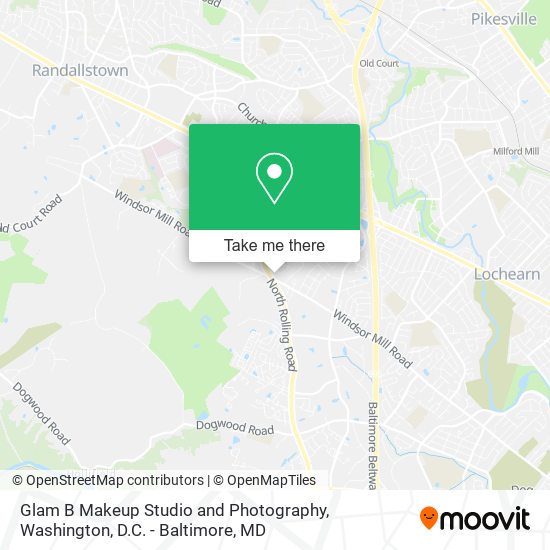Mapa de Glam B Makeup Studio and Photography