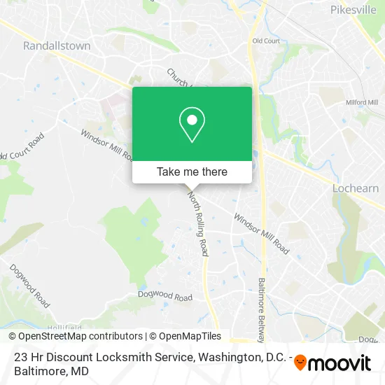 23 Hr Discount Locksmith Service map