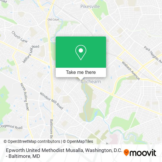 Mapa de Epworth United Methodist Musalla