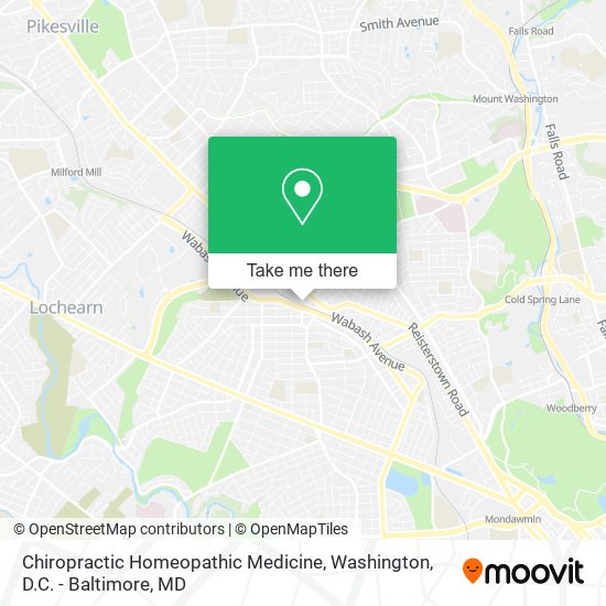 Mapa de Chiropractic Homeopathic Medicine