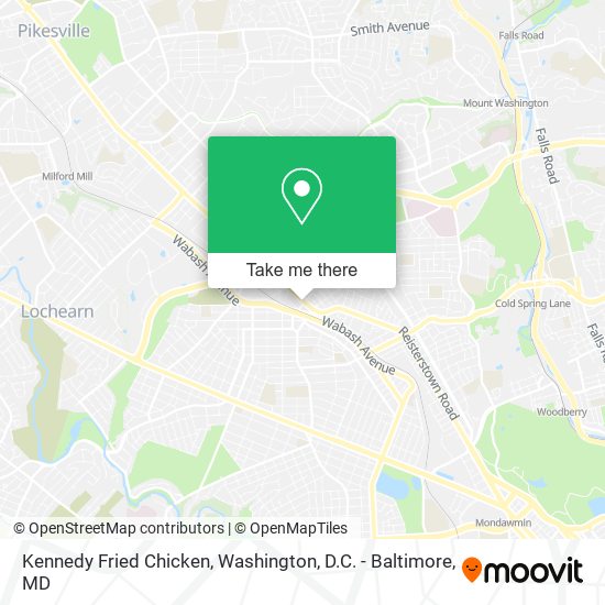 Kennedy Fried Chicken map