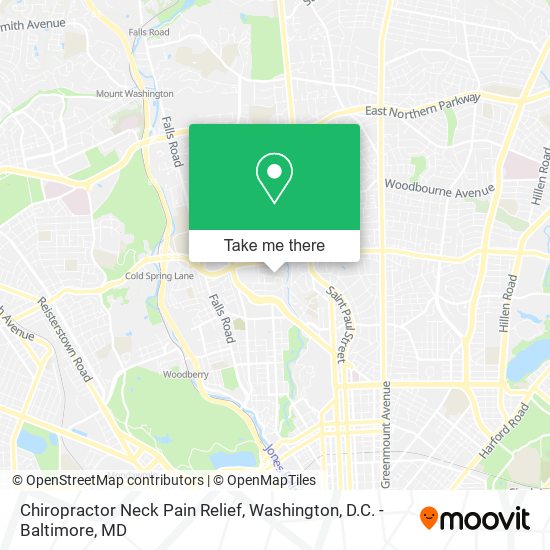 Chiropractor Neck Pain Relief map
