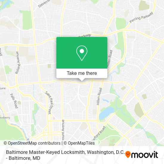 Baltimore Master-Keyed Locksmith map