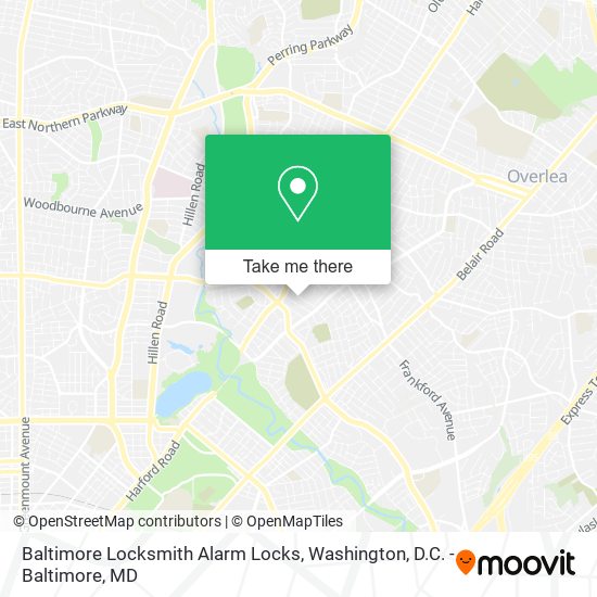 Baltimore Locksmith Alarm Locks map