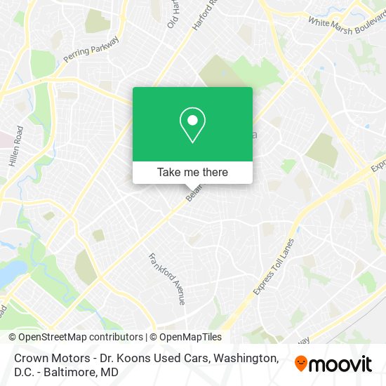 Mapa de Crown Motors - Dr. Koons Used Cars