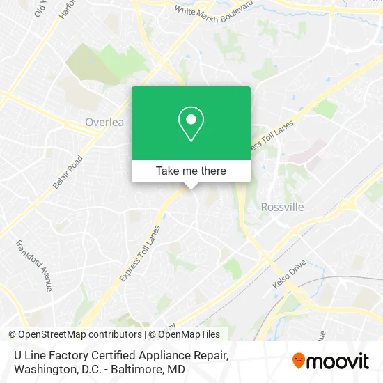 U Line Factory Certified Appliance Repair map