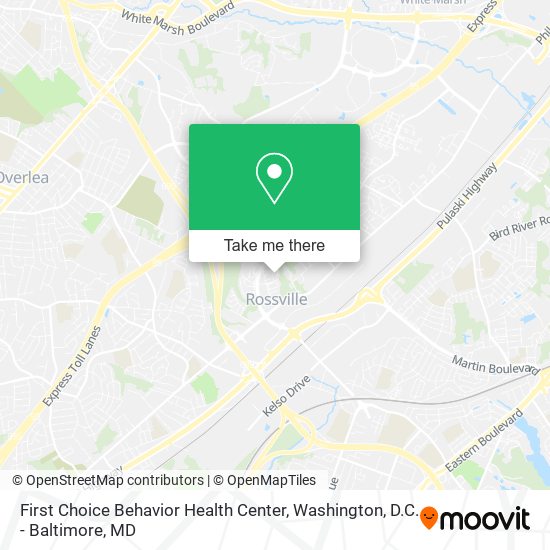 First Choice Behavior Health Center map
