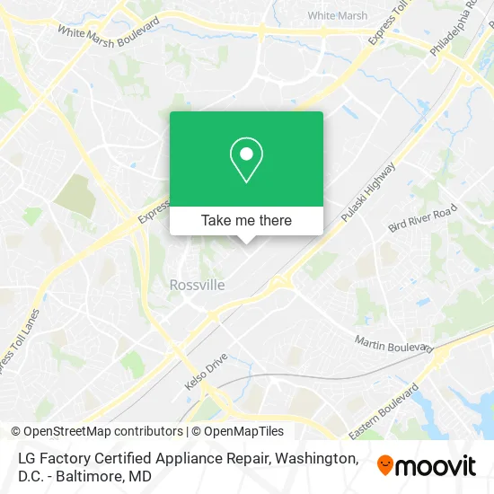 Mapa de LG Factory Certified Appliance Repair