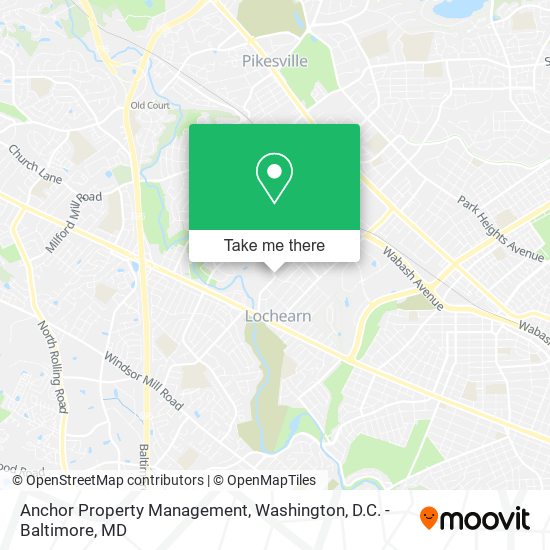 Mapa de Anchor Property Management