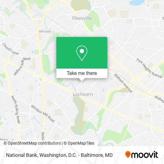 National Bank map