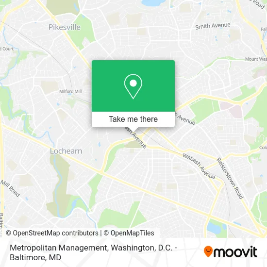 Metropolitan Management map