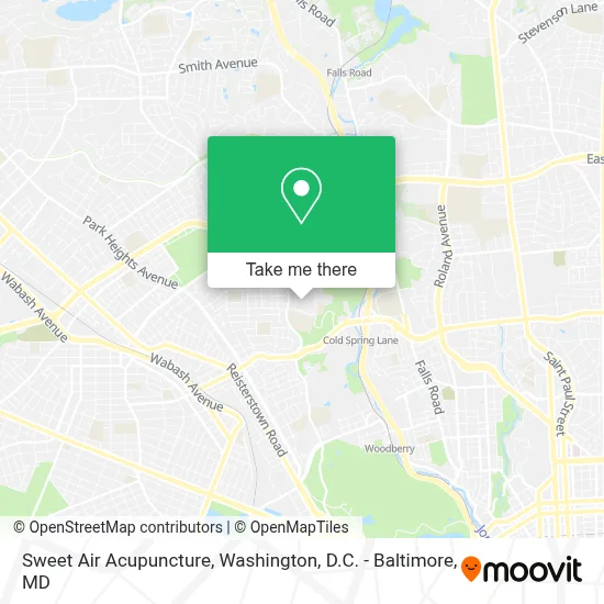 Sweet Air Acupuncture map