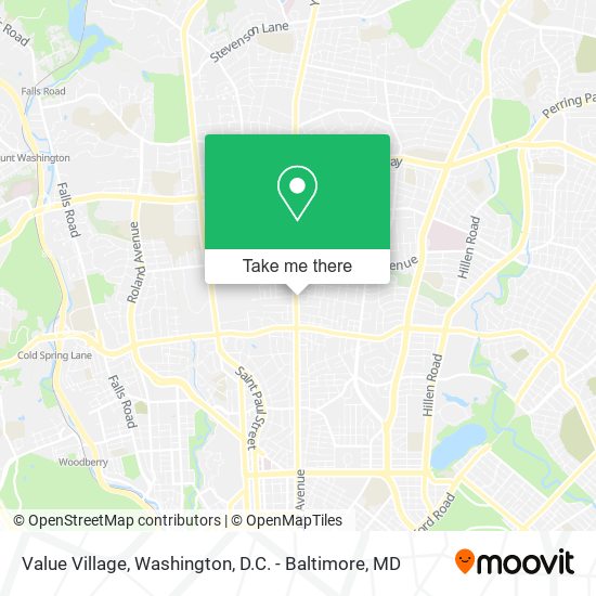 Value Village map