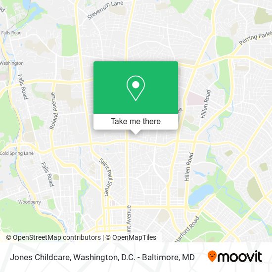 Jones Childcare map