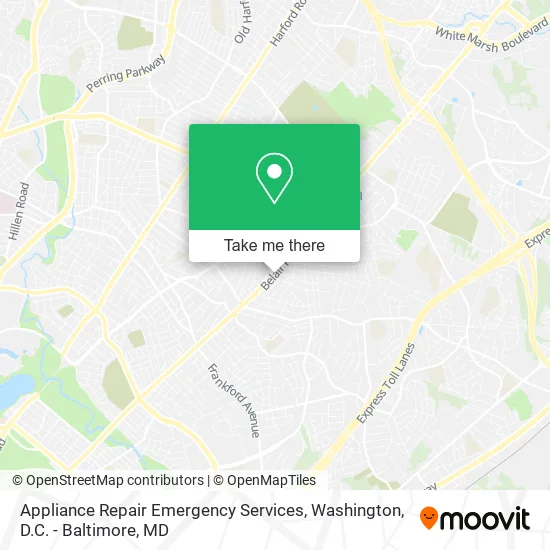 Mapa de Appliance Repair Emergency Services