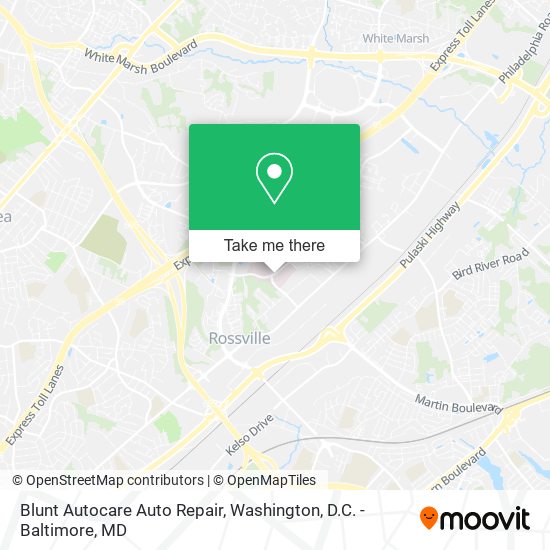 Mapa de Blunt Autocare Auto Repair