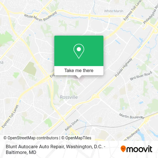Blunt Autocare Auto Repair map