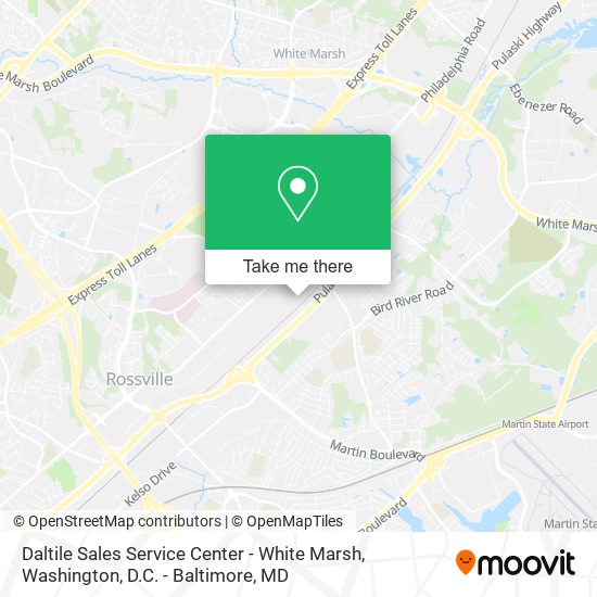Mapa de Daltile Sales Service Center - White Marsh
