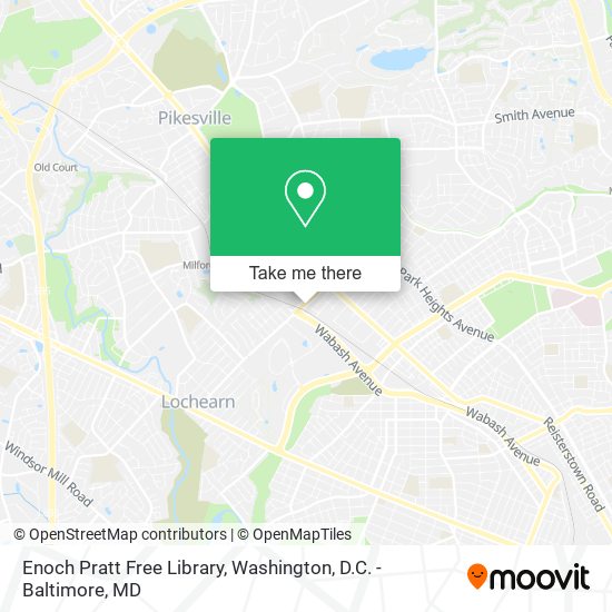 Mapa de Enoch Pratt Free Library