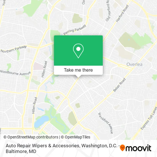 Mapa de Auto Repair Wipers & Accessories