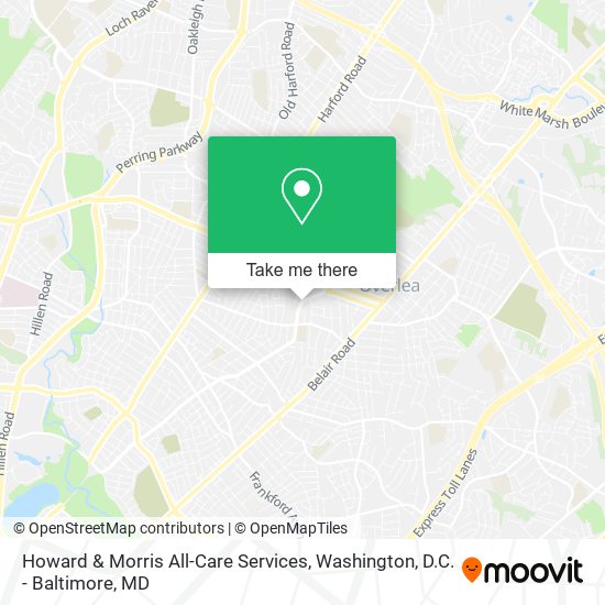 Howard & Morris All-Care Services map