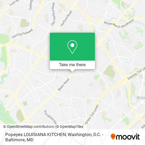 Popeyes LOUISIANA KITCHEN map