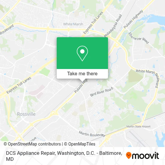 DCS Appliance Repair map